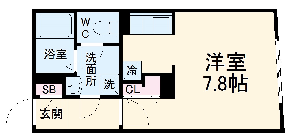 平和の完工年月(2021年3月)築の賃貸マンションの間取り