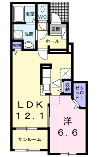 カーサ フールーの間取り
