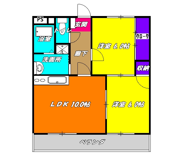 アビタシオンⅡの間取り