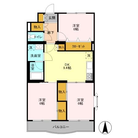 プラムマンションの間取り