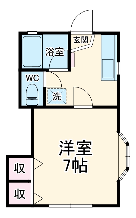 コーポ内海の間取り