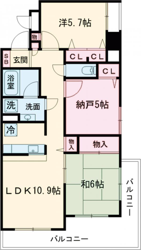 ライオンズシティ田無の間取り