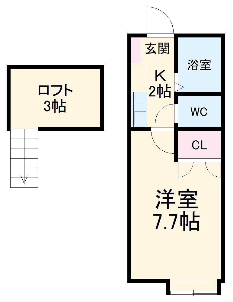シェリールミニ B棟 の間取り