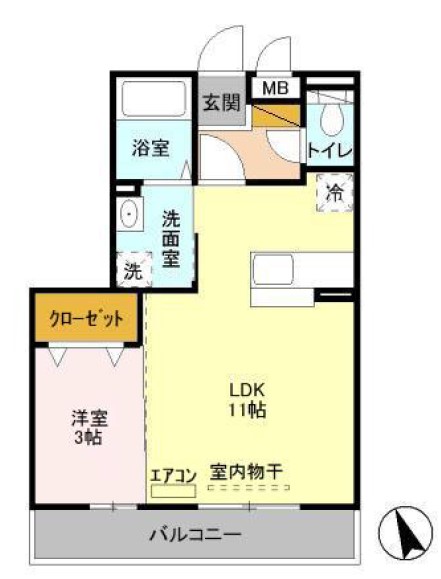 D-Room Saigouの間取り