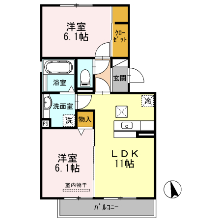 ベルハウス寿の間取り
