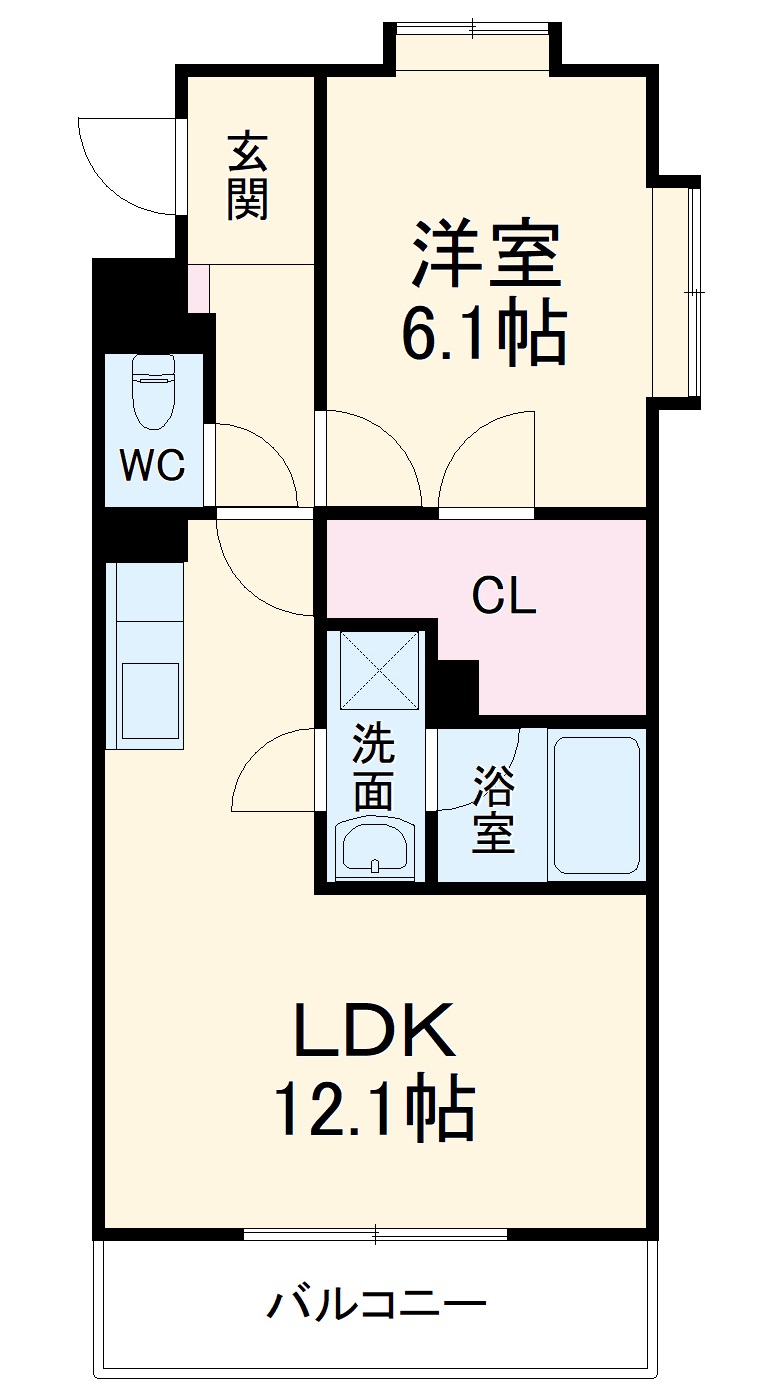 クロワッサンの間取り