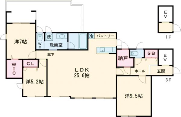 ルミエル五本木の間取り