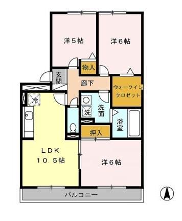 セジュール是政の間取り