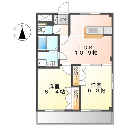 パピヨンの間取り