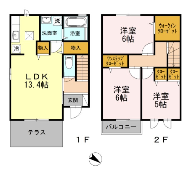 ビューテラスⅡの間取り