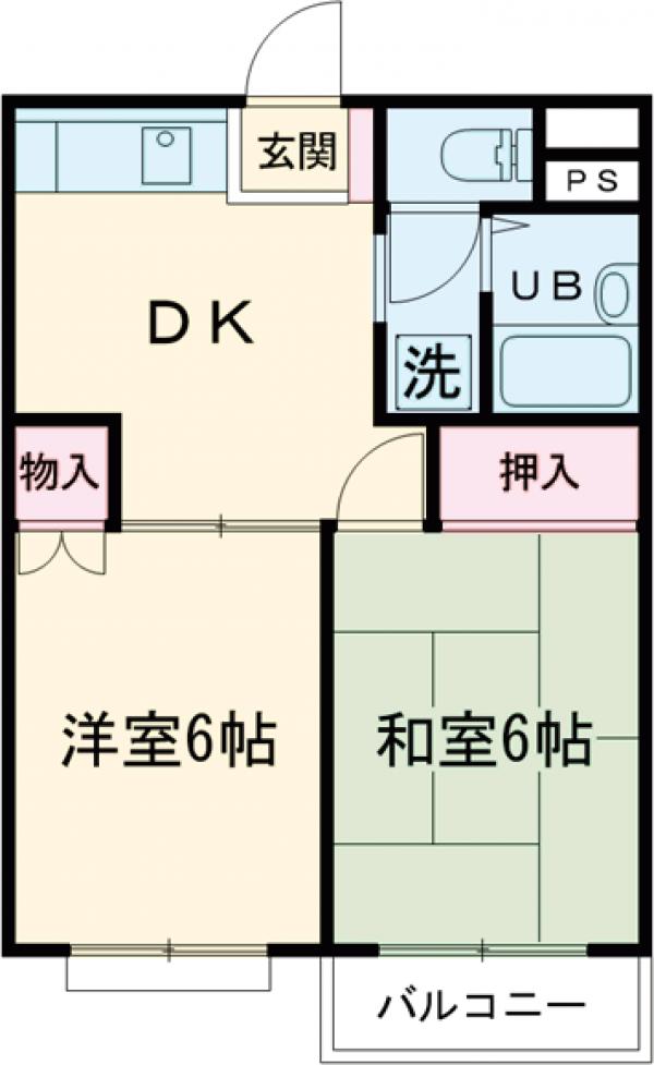 モンシャトー小金井東B棟の間取り
