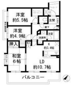 ファミールシティ武蔵関II番館の間取り