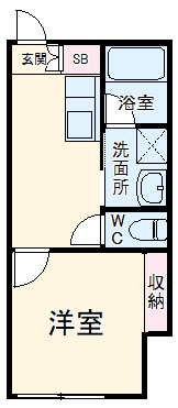 中峠ハイツB2棟の間取り