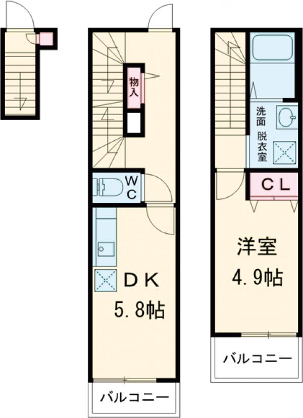 ソルナクレイシア池袋の間取り