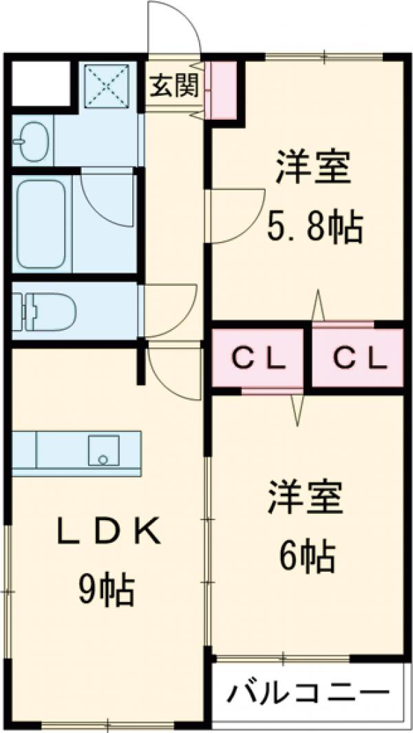 アンヴィラージュⅠの間取り
