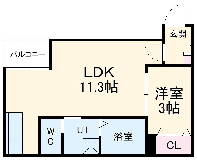 Warren shimokomeno Ⅲの間取り