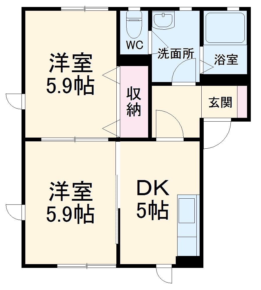 クレシェンテFの間取り