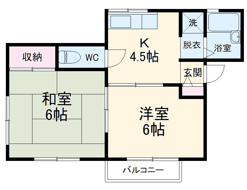 フォンテーヌⅠの間取り