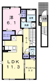 ハイライン ウエストの間取り
