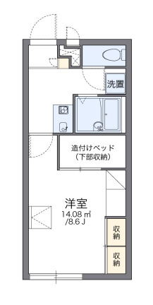 レオパレス天竜橋畔の間取り