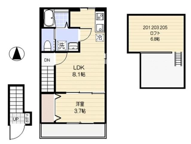 スターク亀有の間取り