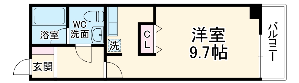 グランドライフ北之坊の間取り