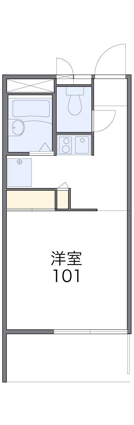 レオパレスシャルムの間取り