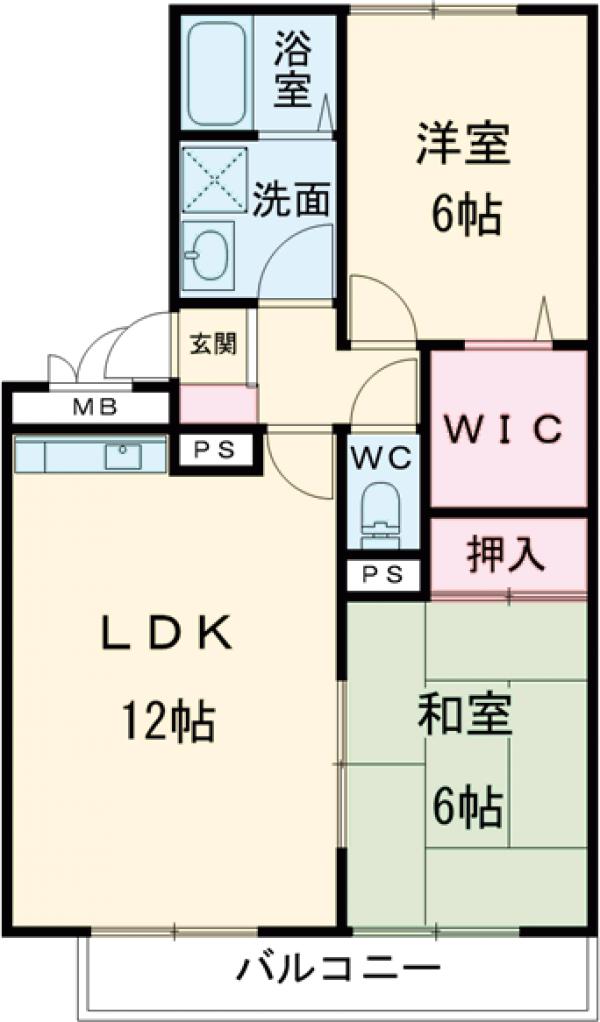 クレストヴィラ A棟の間取り