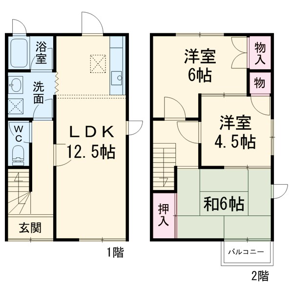 アンソフィー1号館の間取り