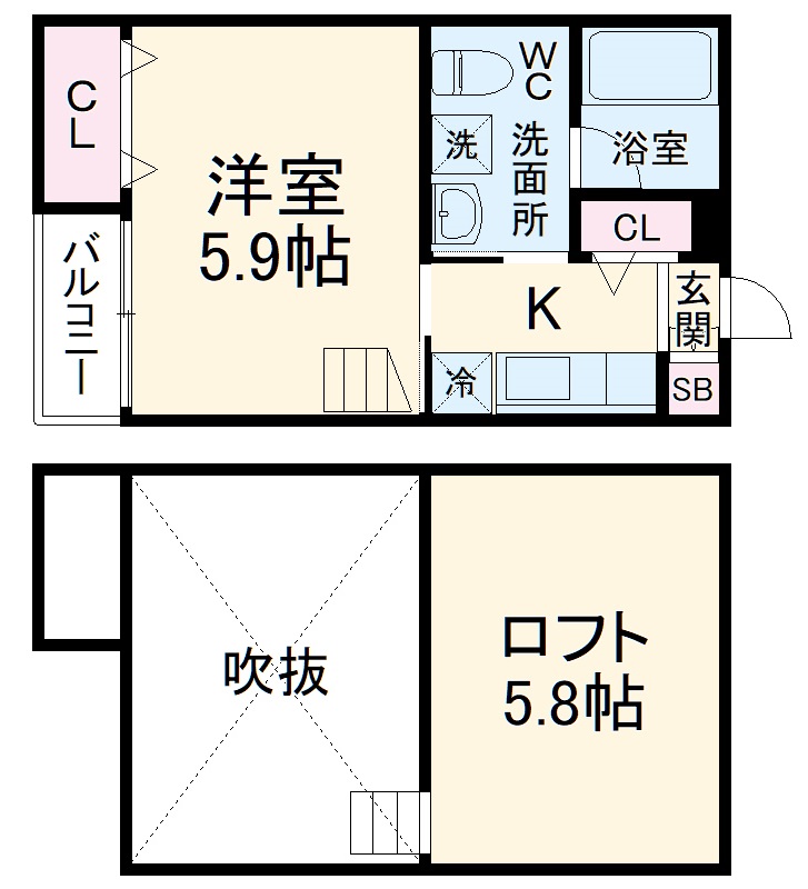 グランクレールの間取り