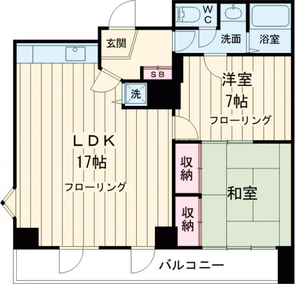 ニューライフ西早稲田の間取り