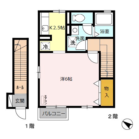 シュテルン上福岡の間取り