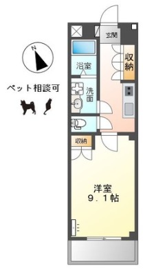 フォレスト宮西の間取り