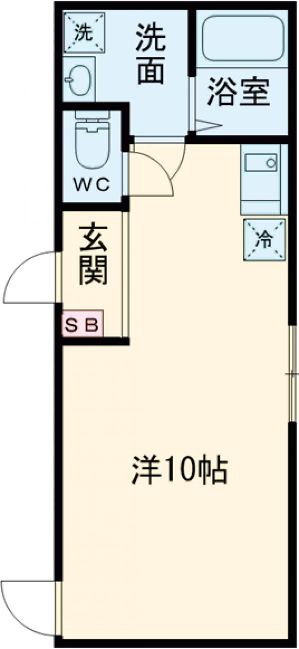 向島の完工年月(2021年3月)築の賃貸マンションの間取り