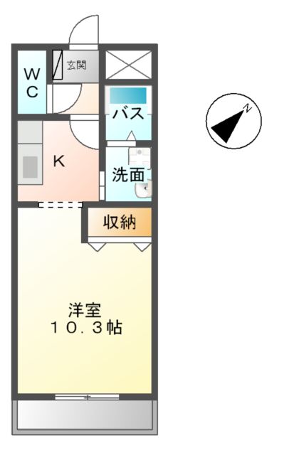 エクレールKAWAIの間取り