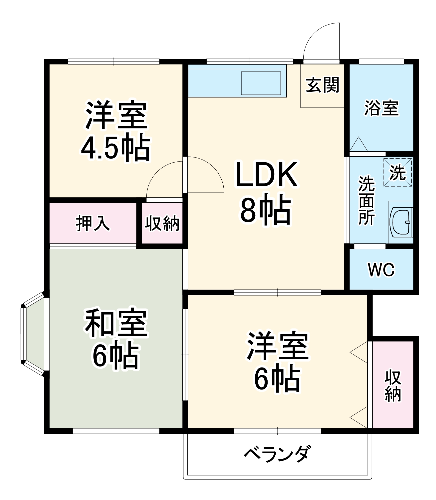 グレイスハイム Ⅱの間取り