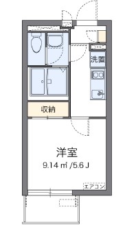 クレイノナカロクフォーの間取り