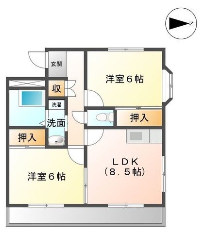 サンタプレイスの間取り