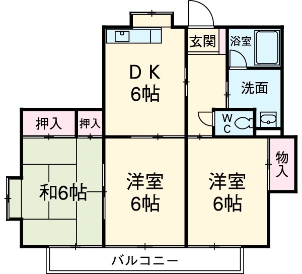 レジデンス高田Ⅱの間取り