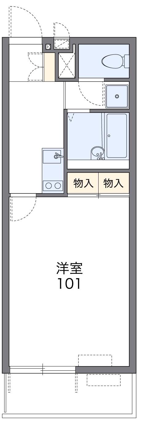 レオネクストパークハイツ Bの間取り