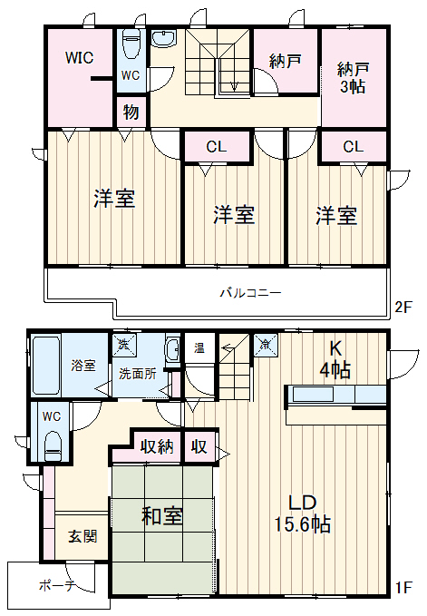 弁天2丁目貸家の間取り
