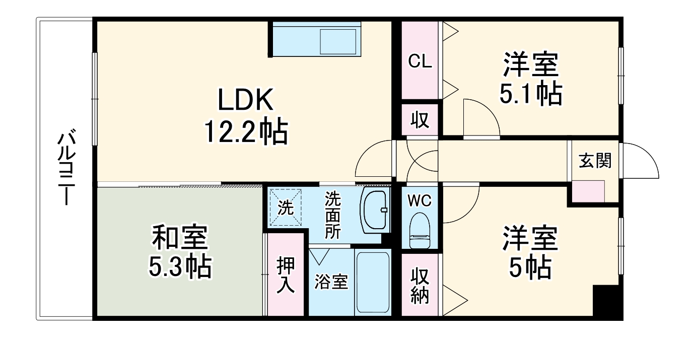 カーサカリーノの間取り