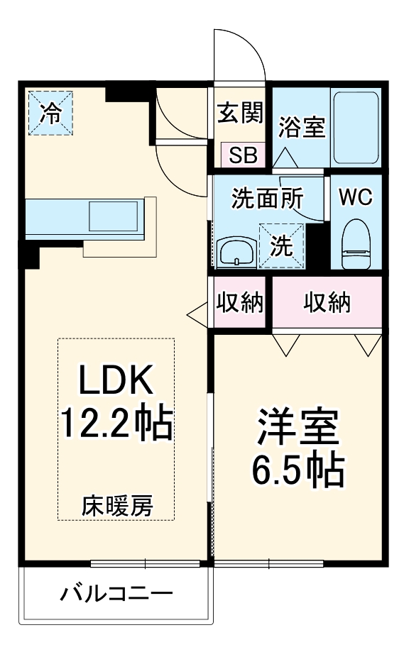 コンフォート並木西の間取り