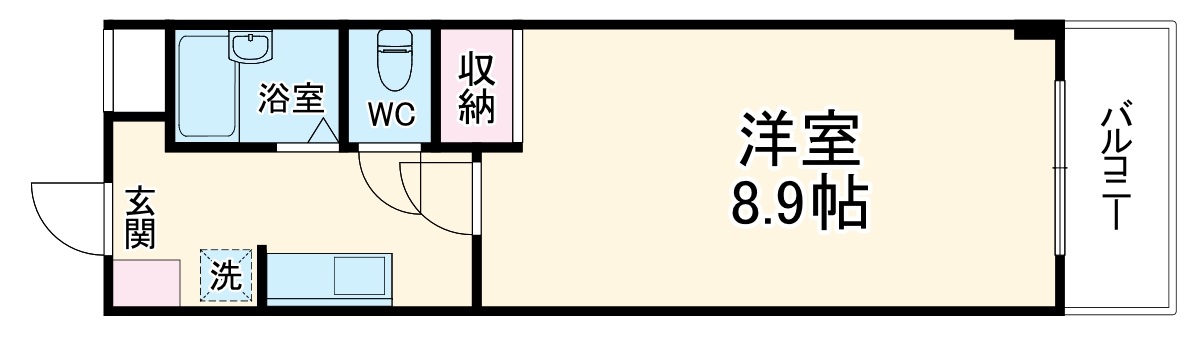 ホリホックイン八幡の間取り