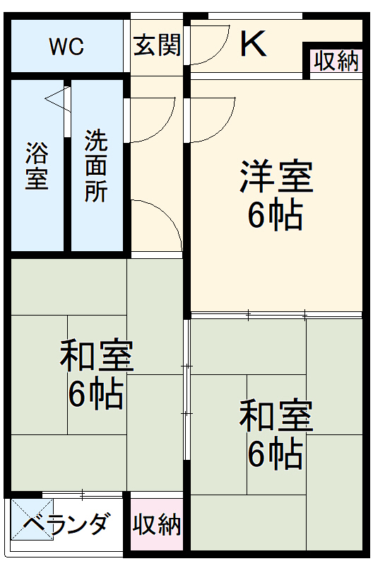 コーポ俣野の間取り