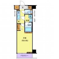 高田馬場の完工年月(2021年3月)築の賃貸マンションの間取り
