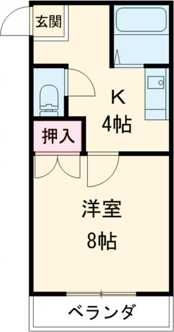 ベルハイムAの間取り