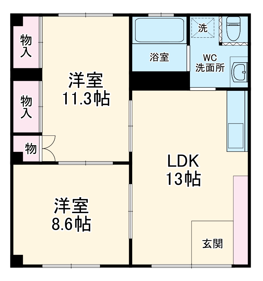 Rハウス仏生寺の間取り