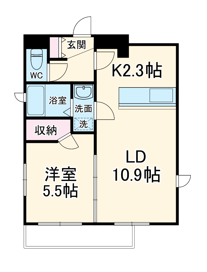 Cube川名#126の間取り