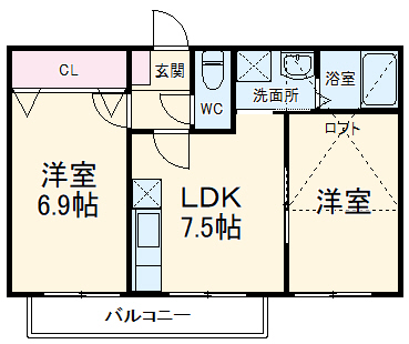 ネイフリーデンⅡの間取り